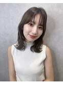 簡単スタイリングヘアセンターパートゆるふわロングハイレイヤー