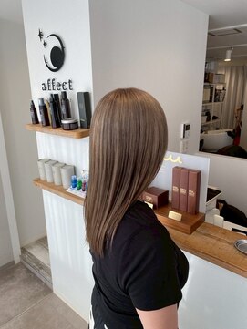 アフェクト 上大岡(affect) くびれヘア/アプリコットオレンジ/ハイライトカラー/上大岡