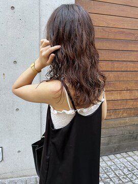 コフィー バイ メルト 吉祥寺(cofy by melt) 【三ツ井】ニュアンスパーマ 束間 無造作カール ブラウンカラー