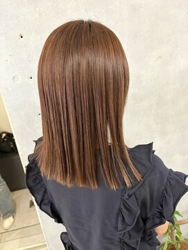 ネオリーブカフ 鶴ヶ峰店(Neolive caff) アプリコットオレンジ　髪質改善カラー