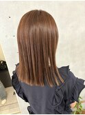 アプリコットオレンジ 髪質改善カラー