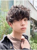 ハイライト/マッシュパーマ/ウルフ/アッシュブラック/八王子駅
