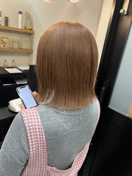 オーセンヘア(AUTHEN.HAIR) オレンジベージュ　（ダブルカラー）