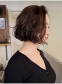 ニュアンスボブパーマブードルパーマフェザーパーマ前髪パーマ