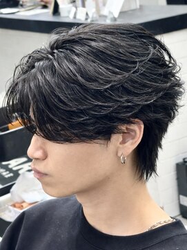 オーバル ジングウマエ(OVARL jingumae) フェザーパーマ×波巻き×縦落ち×シャドウ