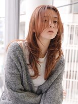 エムスラッシュ 新百合ヶ丘(M.SLASH)&nbsp;エアウェーブパーマ/シャギー/アプリコットオレンジ/新百合ヶ丘