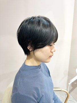 ナンバー 博多(Number) 大人可愛い30代40代50代前下がりショートボブ丸みショート