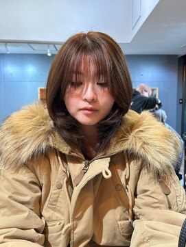 チェリーコーク ウブ(CHERRY COKE ubu) ~ファーつきアウターとの相性◎レイヤーカット~