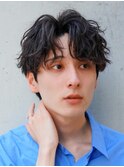 渋谷波巻きツイストスパイラルシャドウルーズパーマビジネスヘア