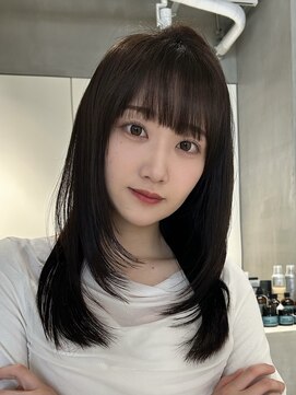 テクネ 天神大名(techne) 天神大名今泉ロングハッシュカット小顔くびれ顔まわりレイヤー