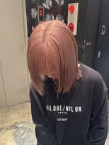 エノア 東京(ENORE)&nbsp;ミルキーピンクベージュ/ボブ/ブリーチ２回以上