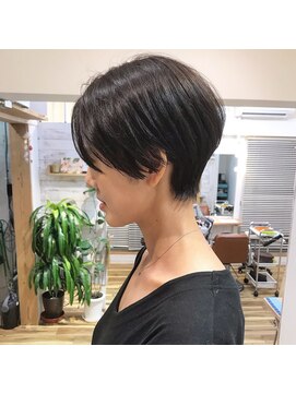 レンク(LENC) Coast.ショートヘア×暗めアッシュ×ハンサムショート