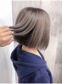 【MIRAC町田店河原崎】ショートボブミルクティーグレージュ