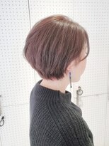 ヘアーメイクワン 横浜(hair make ONE005) オリーブカラー×丸みのショートスタイル