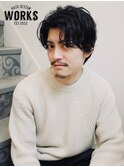 外国人風メンズヘアパーマ大人カールスタイル