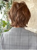 外ハネくびれボブ／ウルフパーマ／20代30代40代
