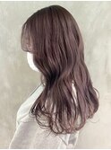 ラベンダーグレージュ_アースカラーくびれヘアツートン_ba377732