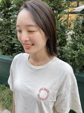 ビュートリアム265(BEAUTRIUM 265) きりっぱなしボブ/結べるボブ/前髪長め/アッシュベージュ