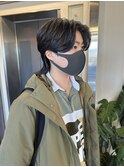 ウルフセンターパート ツーブロ