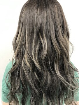 アオアクア バイ グルグル 小岩店(ao akua by GULGUL) レイヤーロング【季節の変わり目柔らかハイライト】小岩