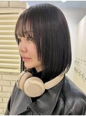 切りっぱなしボブ