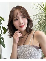 【Cote蒲牟田愛】くびれボブ　顔まわりカット　韓国レイヤー