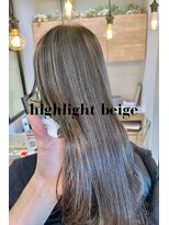 シャルムバイケンジ(Charm.by KENJE)&nbsp;【ハイライトベージュ】似合わせカット/トリートメント/カラー