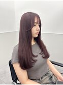 ブリーチなしピンクブラウン【町田】