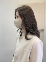 キャンバス バイ ネオリーブ 横浜西口(Canvas by neo.)&nbsp;シアーグレージュ ミディアムレイヤー くすみカラー 【miku】