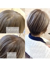 ヴィアスヘアー(vias hair) 【白髪活かし】ヘーゼルグレージュ