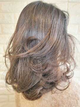 松本平太郎美容室 国立店 セミロングレイヤー×イノアカラー/30代40代50代60代