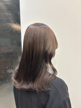 アチーブリス(achieve Liss) 艶カラーブラウンベージュ×ナチュラルウェーブロングヘア