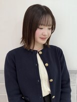 マアム ジー 明大前店(ma'am Zee) 切りっぱなしボブ×カッパーブラウン