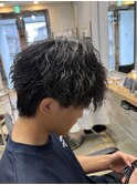 ブルーブラック/スペインカール/スパイキーショート/守谷