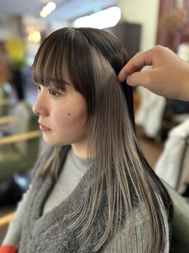 グランツヘアー(Glanz hair) シフォングレーインナーカラー