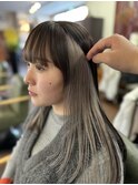 シフォングレーインナーカラー