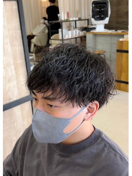 エッジ(EDGE) ツイストスパイラルパーマ無造作マッシュショートスタイル