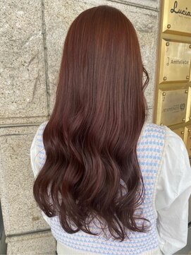 ハピネス 河原町店(Happiness) 四条河原町 ブリーチなしカラー ピンクベージュ