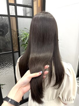 ディジョン(Dijon) 韓国顔まわりレイヤーカットグレージュオリーブベージュブラウン