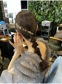 編みおろしヘアセット