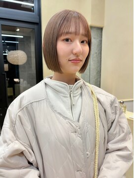 スニュウ(snuw) (snuw_hotaru)レイヤーボブマロンベージュラベンダーミルクティ