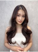大人色っぽい中華美女ワンホンヘア×モカベージュ