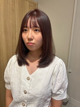 ローレンジウ(LOREN JU) ミディアムヘア/暗めカラー/グランマッシュ/名駅/レイヤーカット