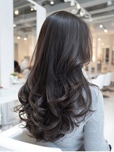 アース 相模大野店(EARTH) 秋の透け感◎暗めカラーフェミニンレイヤーミディ