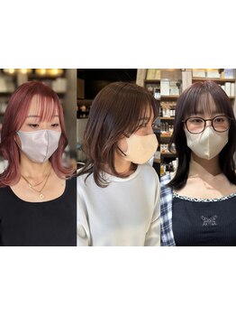 前髪/顔周りだけで印象を変える*ワンホンヘア/レイヤーカットなど、似合わせカットで小顔効果も◎[宇都宮]