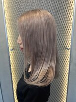 スリーバイベルベット(THREE...by velvet)&nbsp;ミルクティーベージュ/ブリーチカラー/ダブルカラー