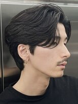 フィフス 天神大名(fifth)&nbsp;天神大名メンズパーマフェザーパーマセンターパートガイルヘア