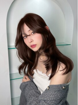 ボタン ハカタ(VOTAN hakata) 【ろみおStyle】レイヤーカット/ミディアムレイヤー/ブラウン