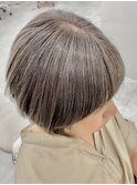 白髪ぼかしカラー白髪ぼかしハイライト大人ショート30、40、50代