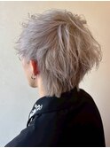 メンズハイトーンカラー/マッシュウルフ